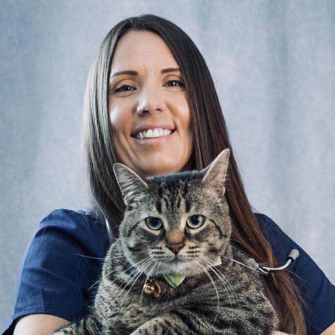 Jenny with her cat
